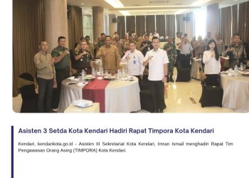 Asisten 3 Setda Kota Kendari Hadiri Rapat Timpora Kota Kendari