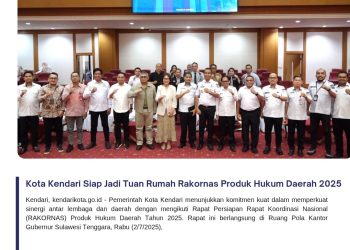 Kota Kendari Siap Jadi Tuan Rumah Rakornas Produk Hukum Daerah 2025