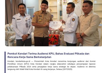 Pemkot Kendari Terima Audiensi KPU, Bahas Evaluasi Pilkada dan Rencana Kerja Sama Berkelanjutan