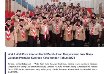 Wakil Wali Kota Kendari Hadiri Pembukaan Musyawarah Luar Biasa Gerakan Pramuka Kwarcab Kota Kendari Tahun 2025