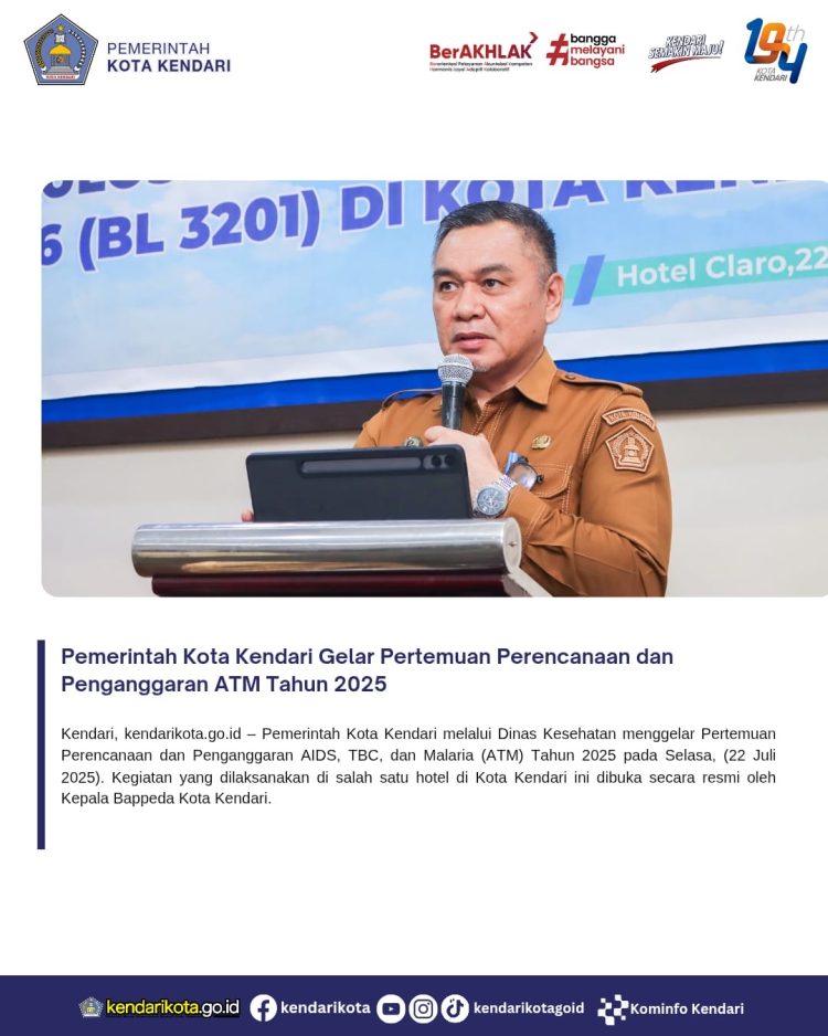 Pemerintah Kota Kendari Gelar Pertemuan Perencanaan dan Penganggaran ATM Tahun 2025
