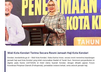 Wali Kota Kendari Terima Secara Resmi Jamaah Haji Kota Kendari