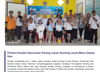 Pemkot Kendari Gencarkan Perang Lawan Stunting Lewat Menu Olahan Ikan