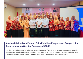 Asisten I Setda Kota Kendari Buka Pelatihan Pengelolaan Pangan Lokal Demi Ketahanan Gizi dan Penguatan UMKM