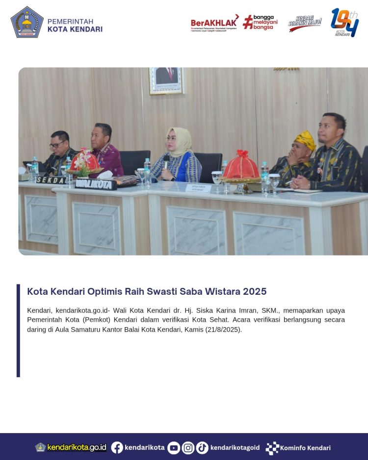 Kota Kendari Optimis Raih Swasti Saba Wistara 2025