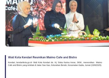Wali Kota Kendari Resmikan Maimo Cafe and Bistro