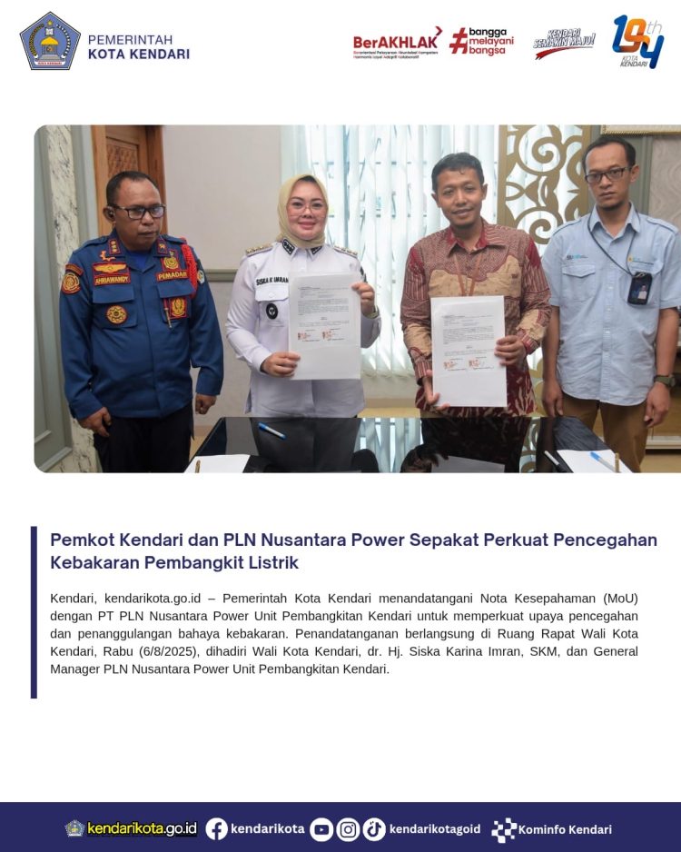 Pemkot Kendari dan PLN Nusantara Power Sepakat Perkuat Pencegahan Kebakaran Pembangkit Listrik