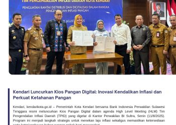 Kendari Luncurkan Kios Pangan Digital: Inovasi Kendalikan Inflasi dan Perkuat Ketahanan Pangan