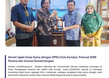 Akmet Jajaki Kerja Sama dengan DPKU Kota Kendari, Perkuat SDM Penera dan Inovasi Kemetrologian