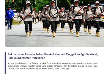 Sekda Lepas Peserta Retret Pemkot Kendari: Tinggalkan Ego Sektoral, Perkuat Komitmen Pelayanan