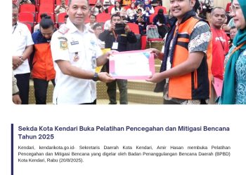 Sekda Kota Kendari Buka Pelatihan Pencegahan dan Mitigasi Bencana Tahun 2025