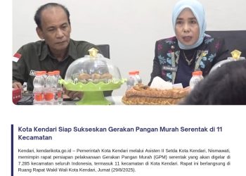 Kota Kendari Siap Sukseskan Gerakan Pangan Murah Serentak di 11 Kecamatan