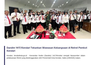 Dandim 1417/Kendari Tekankan Wawasan Kebangsaan di Retret Pemkot Kendari