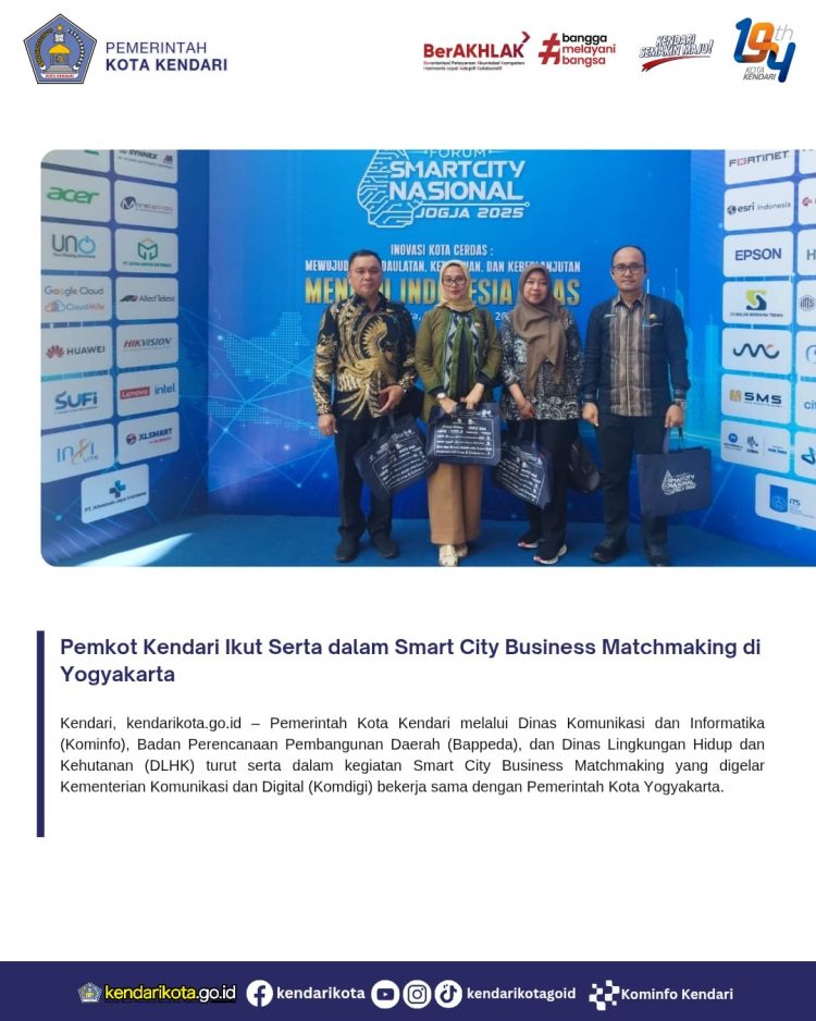 Pemkot Kendari Ikut Serta dalam Smart City Business Matchmaking di Yogyakarta