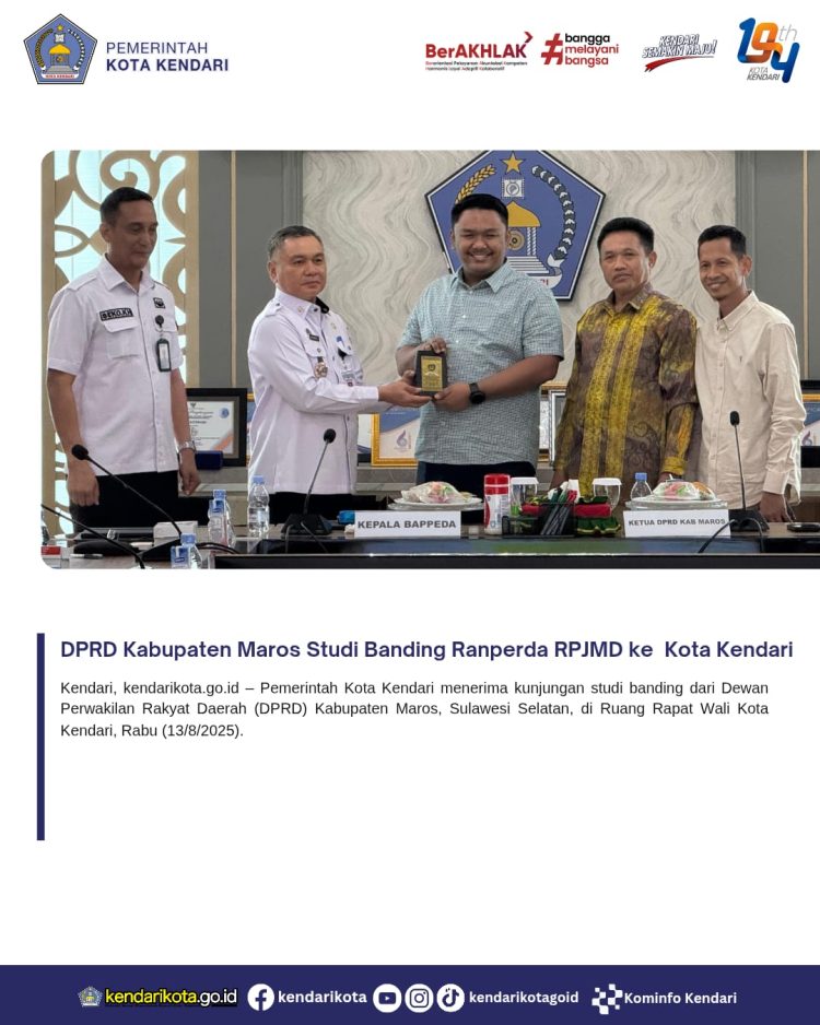 DPRD Kabupaten Maros Studi Banding Ranperda RPJMD ke Kota Kendari