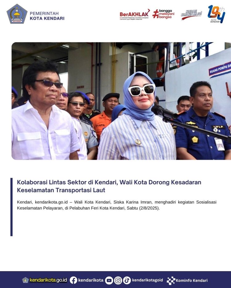 Kolaborasi Lintas Sektor di Kendari, Wali Kota Dorong Kesadaran Keselamatan Transportasi Laut