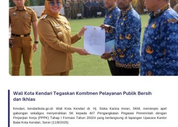 Wali Kota Kendari Tegaskan Komitmen Pelayanan Publik Bersih dan Ikhlas
