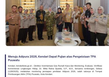 Menuju Adipura 2026, Kendari Dapat Pujian atas Pengelolaan TPA Puuwatu
