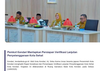 Pemkot Kendari Mantapkan Persiapan Verifikasi Lanjutan Penyelenggaraan Kota Sehat