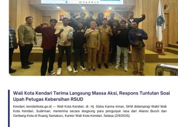 Wali Kota Kendari Terima Langsung Massa Aksi, Respons Tuntutan Soal Upah Petugas Kebersihan RSUD