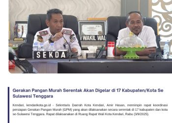 Gerakan Pangan Murah Serentak Akan Digelar di 17 Kabupaten/Kota Se Sulawesi Tenggara