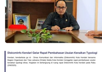 Diskominfo Kendari Gelar Rapat Pembahasan Usulan Kenaikan Typologi