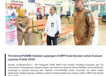 Tim KemenPANRB Validasi Lapangan di MPP Kota Kendari untuk Evaluasi Layanan Publik 2025