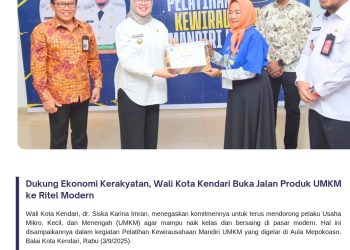Dukung Ekonomi Kerakyatan, Wali Kota Kendari Buka Jalan Produk UMKM ke Ritel Modern