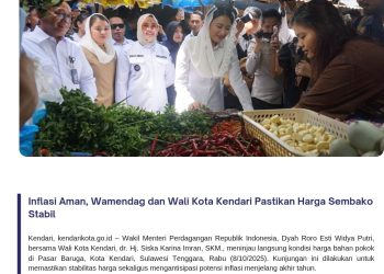 Inflasi Aman, Wamendag dan Wali Kota Kendari Pastikan Harga Sembako Stabil