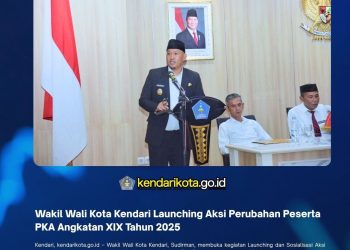 Wakil Wali Kota Kendari Launching Aksi Perubahan Peserta PKA Angkatan XIX Tahun 2025