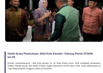 Hadiri Acara Pembukaan, Wali Kota Kendari : Dukung Penuh STQHN ke-28