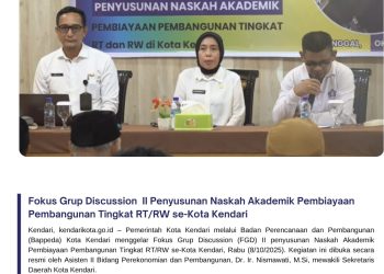 Fokus Grup Discussion II Penyusunan Naskah Akademik Pembiayaan Pembangunan Tingkat RT/RW se-Kota Kendari
