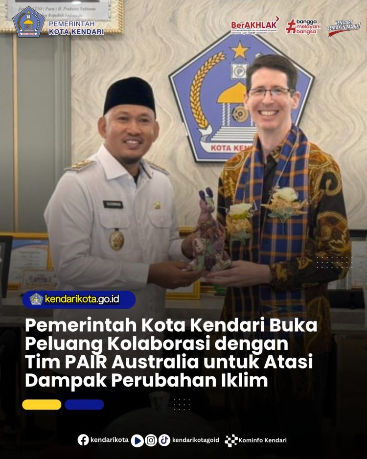 Pemerintah Kota Kendari Buka Peluang Kolaborasi dengan Tim PAIR Australia untuk Atasi Dampak Perubahan Iklim