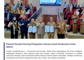 Pemkot Kendari Dorong Penguatan Literasi Lewat Kolaborasi Lintas Sektor