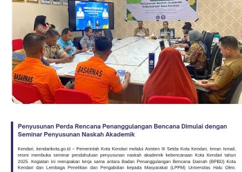 Penyusunan Perda Rencana Penanggulangan Bencana Dimulai dengan Seminar Penyusunan Naskah Akademik