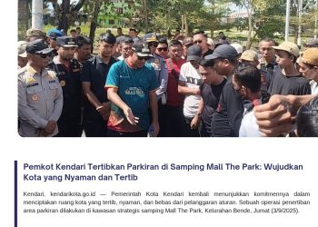 Pemkot Kendari Tertibkan Parkiran di Samping Mall The Park: Wujudkan Kota yang Nyaman dan Tertib