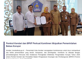 Pemkot Kendari dan BPKP Perkuat Komitmen Wujudkan Pemerintahan Bebas Korupsi