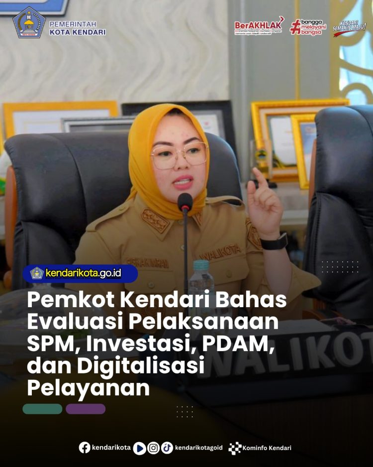 Pemkot Kendari Bahas Evaluasi Pelaksanaan SPM, Investasi, PDAM, dan Digitalisasi Pelayanan