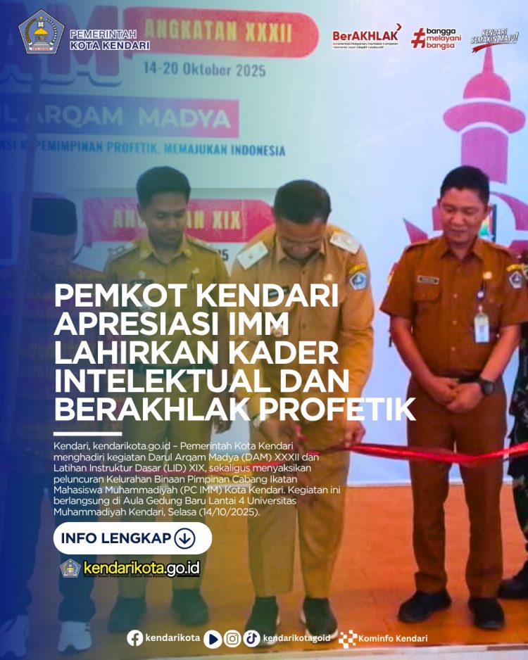 Pemkot Kendari Apresiasi IMM Lahirkan Kader Intelektual dan Berakhlak Profetik