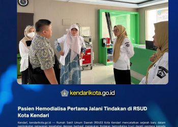 Pasien Hemodialisa Pertama Jalani Tindakan di RSUD Kota Kendari