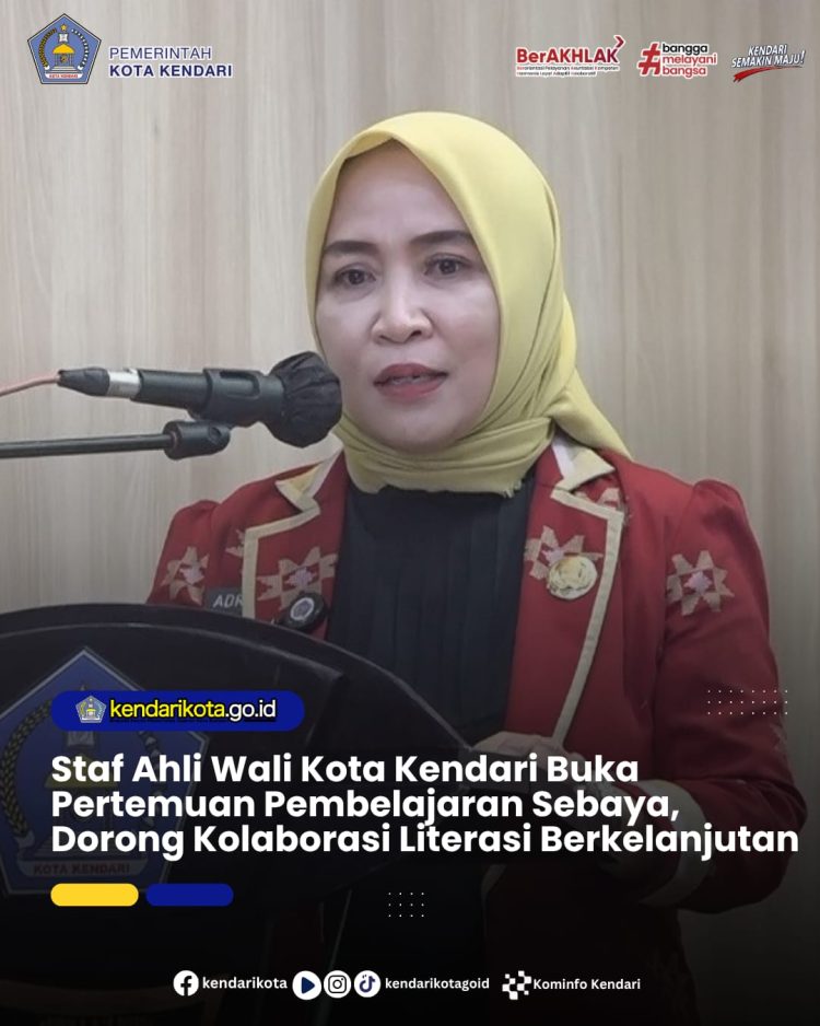 Staf Ahli Wali Kota Kendari Buka Pertemuan Pembelajaran Sebaya, Dorong Kolaborasi Literasi Berkelanjutan