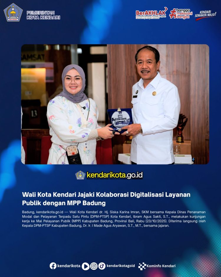 Wali Kota Kendari Jajaki Kolaborasi Digitalisasi Layanan Publik dengan MPP Badung