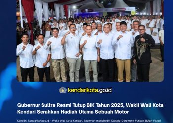 Gubernur Sultra Resmi Tutup BIK Tahun 2025, Wakil Wali Kota Kendari Serahkan Hadiah Utama Sebuah Motor