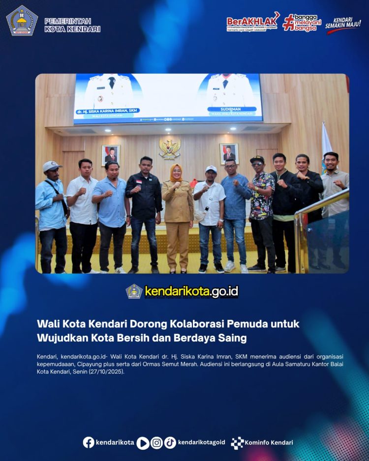 Wali Kota Kendari Dorong Kolaborasi Pemuda untuk Wujudkan Kota Bersih dan Berdaya Saing