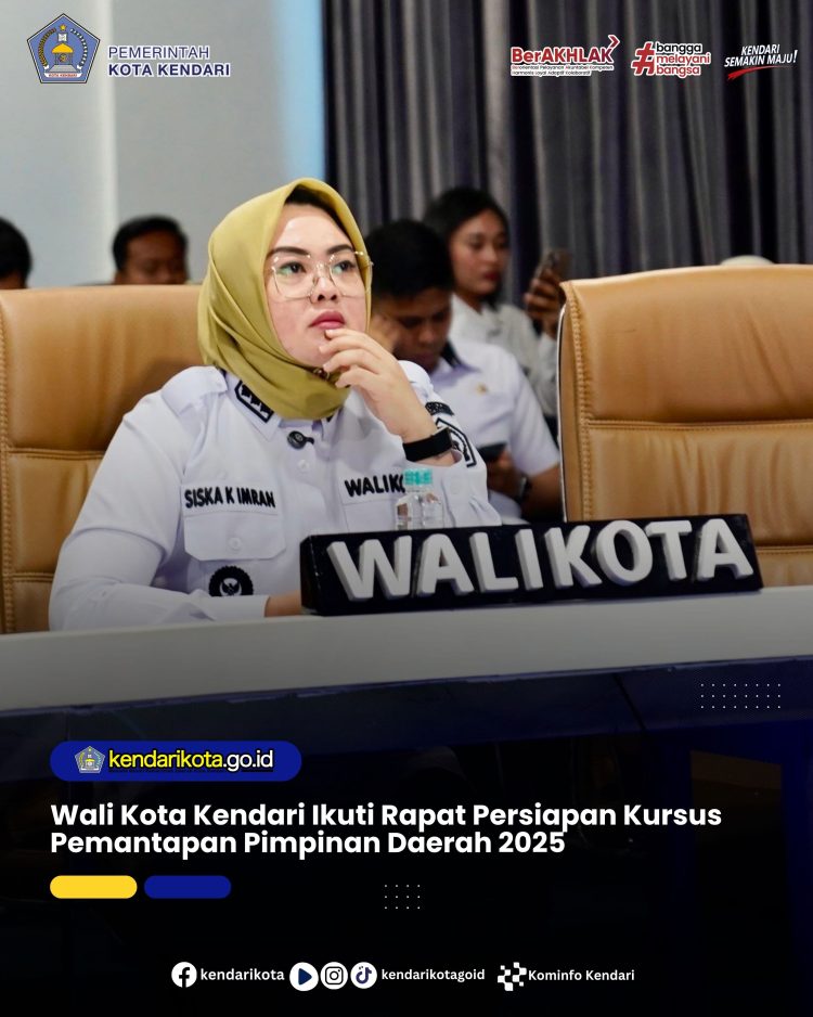 Wali Kota Kendari Ikuti Rapat Persiapan Kursus Pemantapan Pimpinan Daerah 2025