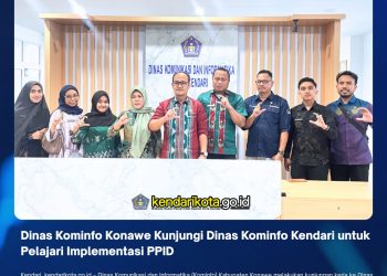 Dinas Kominfo Konawe Kunjungi Dinas Kominfo Kendari untuk Pelajari Implementasi PPID