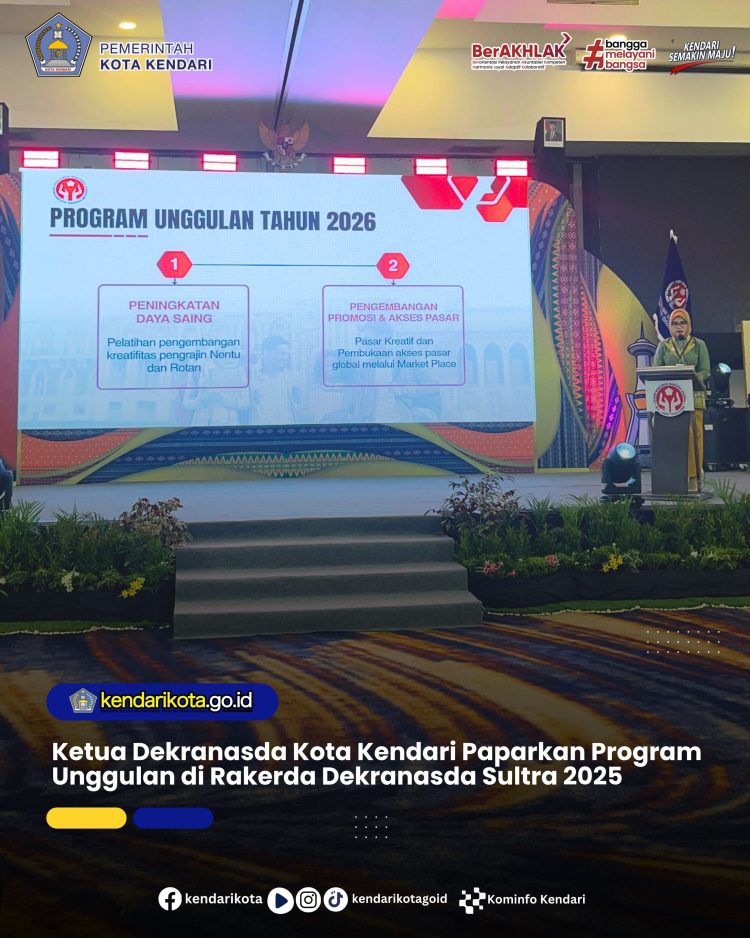 Ketua Dekranasda Kota Kendari Paparkan Program Unggulan di Rakerda Dekranasda Sultra 2025