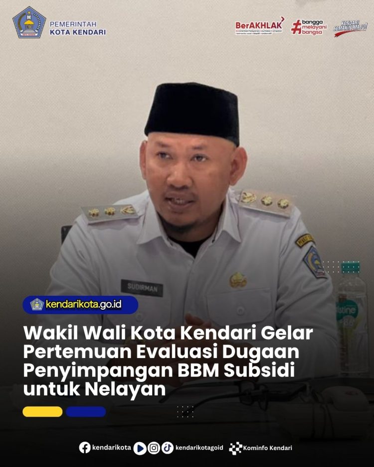 Wakil Wali Kota Kendari Gelar Pertemuan Evaluasi Dugaan Penyimpangan BBM Subsidi untuk Nelayan