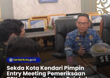 Sekda Kota Kendari Pimpin Entry Meeting Pemeriksaan BPK atas Kepatuhan Pajak dan Retribusi Daerah