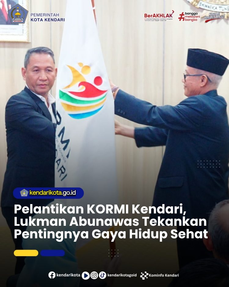 Pelantikan KORMI Kendari, Lukman Abunawas Tekankan Pentingnya Gaya Hidup Sehat